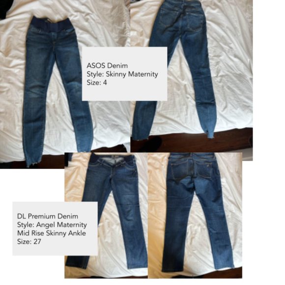 (10) Pairs of Maternity Jeans/Pants GAP, LOU & GREY, Old Navy, ASOS, DL Premium - Picture 6 of 8